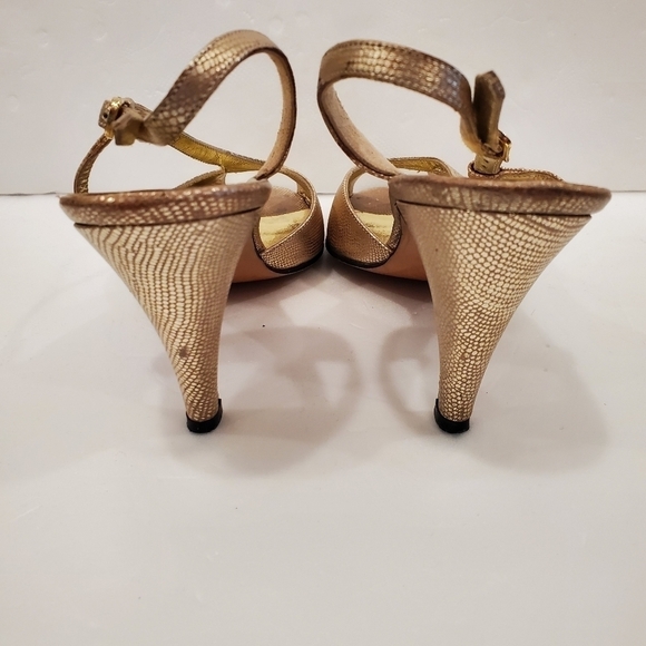 Salvatore Ferragamo Gold Sandals - Picture 3 of 6